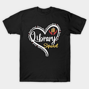 Library Squad Cool Bookworm gift T-Shirt